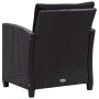 Set de sofás de jardín 6 piezas y cojines ratán sintético negro de vidaXL, Sofás de exterior - Ref: Foro24-46151, Precio: 532...