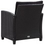 Set de sofás de jardín 6 piezas y cojines ratán sintético negro de vidaXL, Sofás de exterior - Ref: Foro24-46151, Precio: 489...