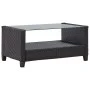 Set de sofás de jardín 6 piezas y cojines ratán sintético negro de vidaXL, Sofás de exterior - Ref: Foro24-46151, Precio: 532...