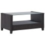 Set de sofás de jardín 6 piezas y cojines ratán sintético negro de vidaXL, Sofás de exterior - Ref: Foro24-46151, Precio: 489...
