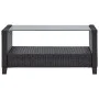 Set de sofás de jardín 6 piezas y cojines ratán sintético negro de vidaXL, Sofás de exterior - Ref: Foro24-46151, Precio: 532...