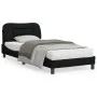 Estructura de cama con luces LED tela negro 90x190 cm de , Camas y somieres - Ref: Foro24-3213671, Precio: 168,31 €, Descuent...