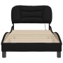 Estructura de cama con luces LED tela negro 90x190 cm de , Camas y somieres - Ref: Foro24-3213671, Precio: 165,85 €, Descuent...