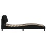 Estructura de cama con luces LED tela negro 90x190 cm de , Camas y somieres - Ref: Foro24-3213671, Precio: 165,85 €, Descuent...
