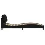 Estructura de cama con luces LED tela negro 90x190 cm de , Camas y somieres - Ref: Foro24-3213671, Precio: 168,31 €, Descuent...