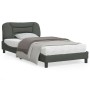 Estructura de cama con luces LED tela gris oscuro 100x200 cm de , Camas y somieres - Ref: Foro24-3213684, Precio: 147,69 €, D...