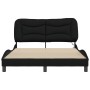 Estructura de cama con luces LED tela negro 120x200 cm de , Camas y somieres - Ref: Foro24-3213692, Precio: 188,43 €, Descuen...