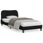 Estructura de cama con luces LED tela negro 90x200 cm de , Camas y somieres - Ref: Foro24-3213678, Precio: 171,09 €, Descuent...