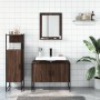 Set de muebles de baño 3 pzas madera contrachapada roble marrón de , Muebles de baño - Ref: Foro24-3214353, Precio: 150,19 €,...