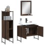 Set de muebles de baño 3 pzas madera contrachapada roble marrón de , Muebles de baño - Ref: Foro24-3214353, Precio: 150,19 €,...