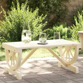 Solid fir wood garden coffee table 90x50x40 cm by , Garden tables - Ref: Foro24-365107, Price: 97,56 €, Discount: %