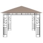 Cenador mosquitera y tira de luz LED taupé 3x3x2,73m 180 g/m² de vidaXL, Carpas y cenadores - Ref: Foro24-3070318, Precio: 31...