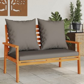 Banco sofá de jardín con cojines madera maciza de acacia 120 cm de , Conjuntos de jardín - Ref: Foro24-366379, Precio: 157,14...