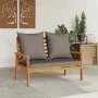 Banco sofá de jardín con cojines madera maciza de acacia 120 cm de , Conjuntos de jardín - Ref: Foro24-366379, Precio: 155,69...