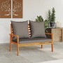 Banco sofá de jardín con cojines madera maciza de acacia 120 cm de , Conjuntos de jardín - Ref: Foro24-366379, Precio: 157,14...