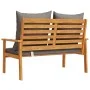 Banco sofá de jardín con cojines madera maciza de acacia 120 cm de , Conjuntos de jardín - Ref: Foro24-366379, Precio: 155,69...