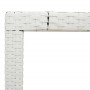 Mesa de jardín superficie de vidrio ratán PE blanco 190x90x75cm de , Mesas de jardín - Ref: Foro24-368129, Precio: 156,21 €, ...