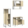 Set de muebles de baño 3 pzas madera contrachapada roble Sonoma de , Muebles de baño - Ref: Foro24-3214696, Precio: 181,72 €,...