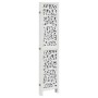 Biombo separador de 5 paneles madera maciza Paulownia blanco de , Divisores de ambientes - Ref: Foro24-358742, Precio: 142,71...