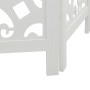 Biombo separador de 5 paneles madera maciza Paulownia blanco de , Divisores de ambientes - Ref: Foro24-358742, Precio: 142,71...