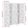 Biombo separador de 5 paneles madera maciza Paulownia blanco de , Divisores de ambientes - Ref: Foro24-358742, Precio: 142,71...