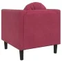 Sillón con cojín terciopelo rojo tinto de , Sofás - Ref: Foro24-372626, Precio: 154,09 €, Descuento: %