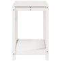 Mesa de plantación con estante madera pino blanco 108x50x75 cm de , Soportes para macetas - Ref: Foro24-832403, Precio: 111,9...