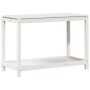 Mesa de plantación con estante madera pino blanco 108x50x75 cm de , Soportes para macetas - Ref: Foro24-832403, Precio: 111,9...