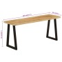Banco con borde natural de madera de mango maciza 105 cm de , Bancos - Ref: Foro24-372756, Precio: 89,81 €, Descuento: %