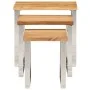 Set of 3 stackable tables with natural edge solid acacia wood by , Side tables - Ref: Foro24-372761, Price: 173,90 €, Discoun...