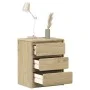 Mesita de noche SAUDA madera de pino maciza roble 44x35x56 cm de , Mesitas de noche - Ref: Foro24-377594, Precio: 73,51 €, De...