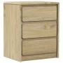 SAUDA Nachttisch aus massivem Kiefern-Eichenholz 44x35x56 cm von , Nachttische - Ref: Foro24-377594, Preis: 73,51 €, Rabatt: %