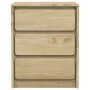 SAUDA Nachttisch aus massivem Kiefern-Eichenholz 44x35x56 cm von , Nachttische - Ref: Foro24-377594, Preis: 73,51 €, Rabatt: %