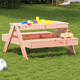 Mesa de pícnic para niños madera maciza Douglas 88x97x52 cm de , Mesas de jardín - Ref: Foro24-832599, Precio: 73,51 €, Descu...