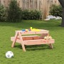 Mesa de pícnic para niños madera maciza Douglas 88x97x52 cm de , Mesas de jardín - Ref: Foro24-832599, Precio: 73,51 €, Descu...