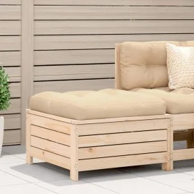 Taburete de jardín con cojín madera maciza de pino de , Sofás de exterior - Ref: Foro24-844925, Precio: 100,38 €, Descuento: %
