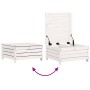 Taburete de jardín con cojín madera maciza de pino blanco de , Sofás de exterior - Ref: Foro24-844927, Precio: 120,10 €, Desc...