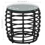 Set de mesa y sillas de jardín 3 piezas ratán sintético negro de vidaXL, Conjuntos de jardín - Ref: Foro24-48585, Precio: 120...