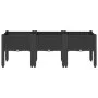 Jardinera con patas PP negro 120x40x42 cm de , Maceteros y jardineras - Ref: Foro24-367898, Precio: 90,13 €, Descuento: %