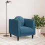 Sillón con cojín terciopelo azul de , Sofás - Ref: Foro24-372630, Precio: 194,64 €, Descuento: %