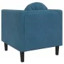 Sillón con cojín terciopelo azul de , Sofás - Ref: Foro24-372630, Precio: 194,64 €, Descuento: %