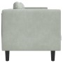 Sofá con cojines 2 plazas terciopelo gris claro de , Sofás - Ref: Foro24-372632, Precio: 199,23 €, Descuento: %
