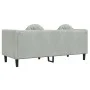 Sofá con cojines 2 plazas terciopelo gris claro de , Sofás - Ref: Foro24-372632, Precio: 195,21 €, Descuento: %