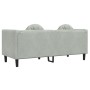 Sofá con cojines 2 plazas terciopelo gris claro de , Sofás - Ref: Foro24-372632, Precio: 199,23 €, Descuento: %