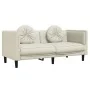 Sofá con cojines 2 plazas terciopelo color crema de , Sofás - Ref: Foro24-372639, Precio: 241,00 €, Descuento: %