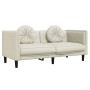 Sofá con cojines 2 plazas terciopelo color crema de , Sofás - Ref: Foro24-372639, Precio: 244,34 €, Descuento: %
