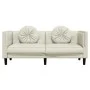 Sofá con cojines 2 plazas terciopelo color crema de , Sofás - Ref: Foro24-372639, Precio: 241,00 €, Descuento: %