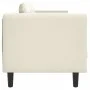 Sofá con cojines 2 plazas terciopelo color crema de , Sofás - Ref: Foro24-372639, Precio: 241,00 €, Descuento: %