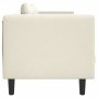 Sofá con cojines 2 plazas terciopelo color crema de , Sofás - Ref: Foro24-372639, Precio: 244,34 €, Descuento: %