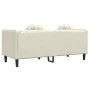 Sofá con cojines 2 plazas terciopelo color crema de , Sofás - Ref: Foro24-372639, Precio: 241,00 €, Descuento: %